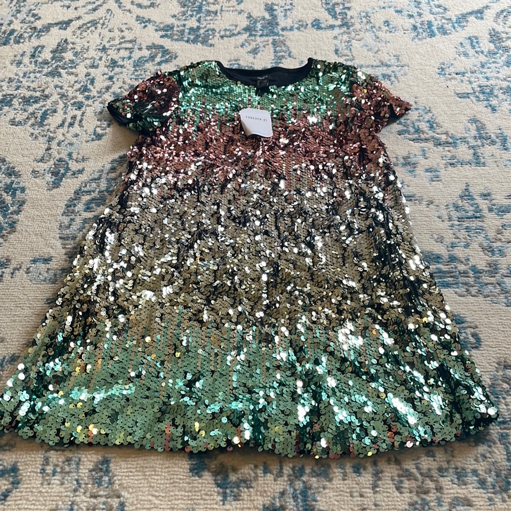 NWT forever 21 kids sequin dress
